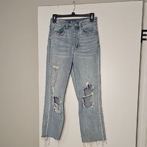 Wild Fable Light Blue Distressed Straight Leg Jeans